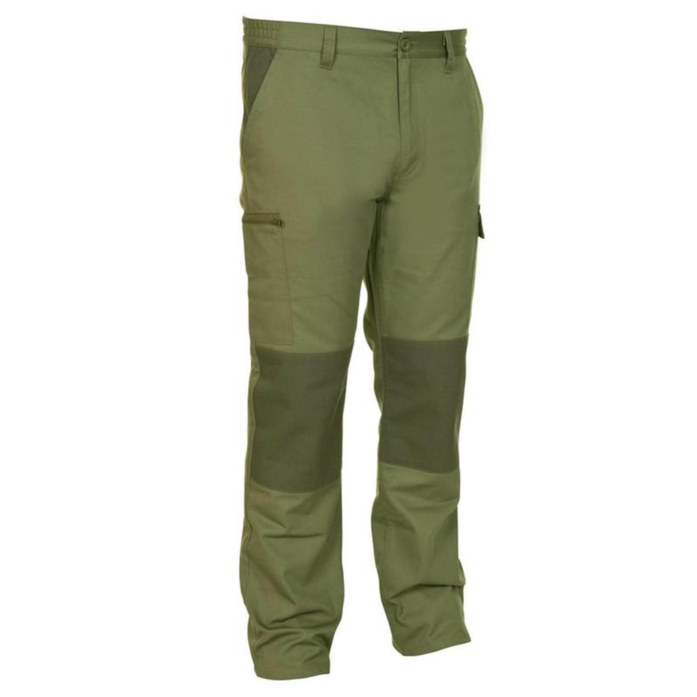 Lovecké nohavice steppe 300 dvojfarebné KHAKI 2XL