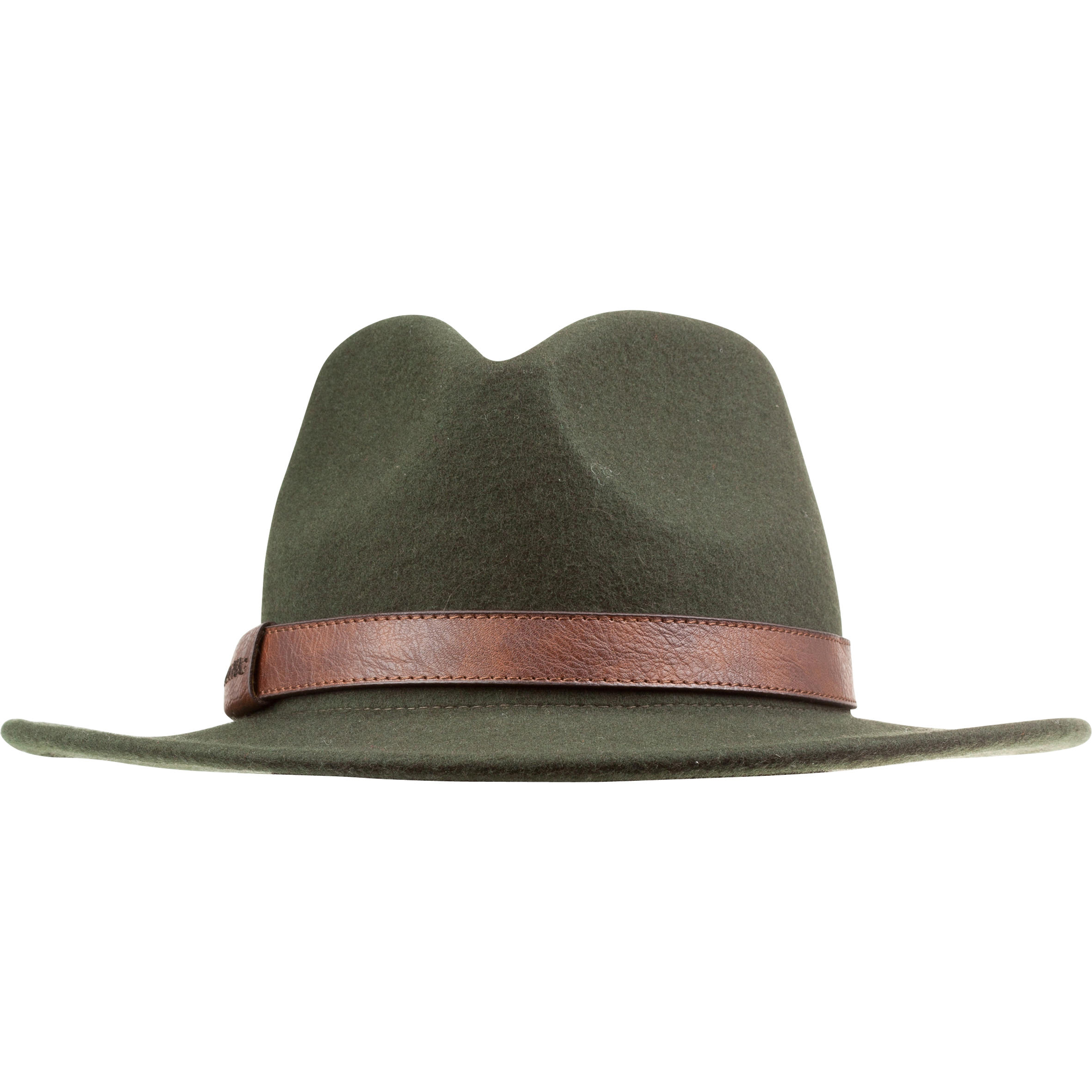 Plstený poľovnícky klobúk 100 vodoodpudivý zelený KHAKI 58 cm