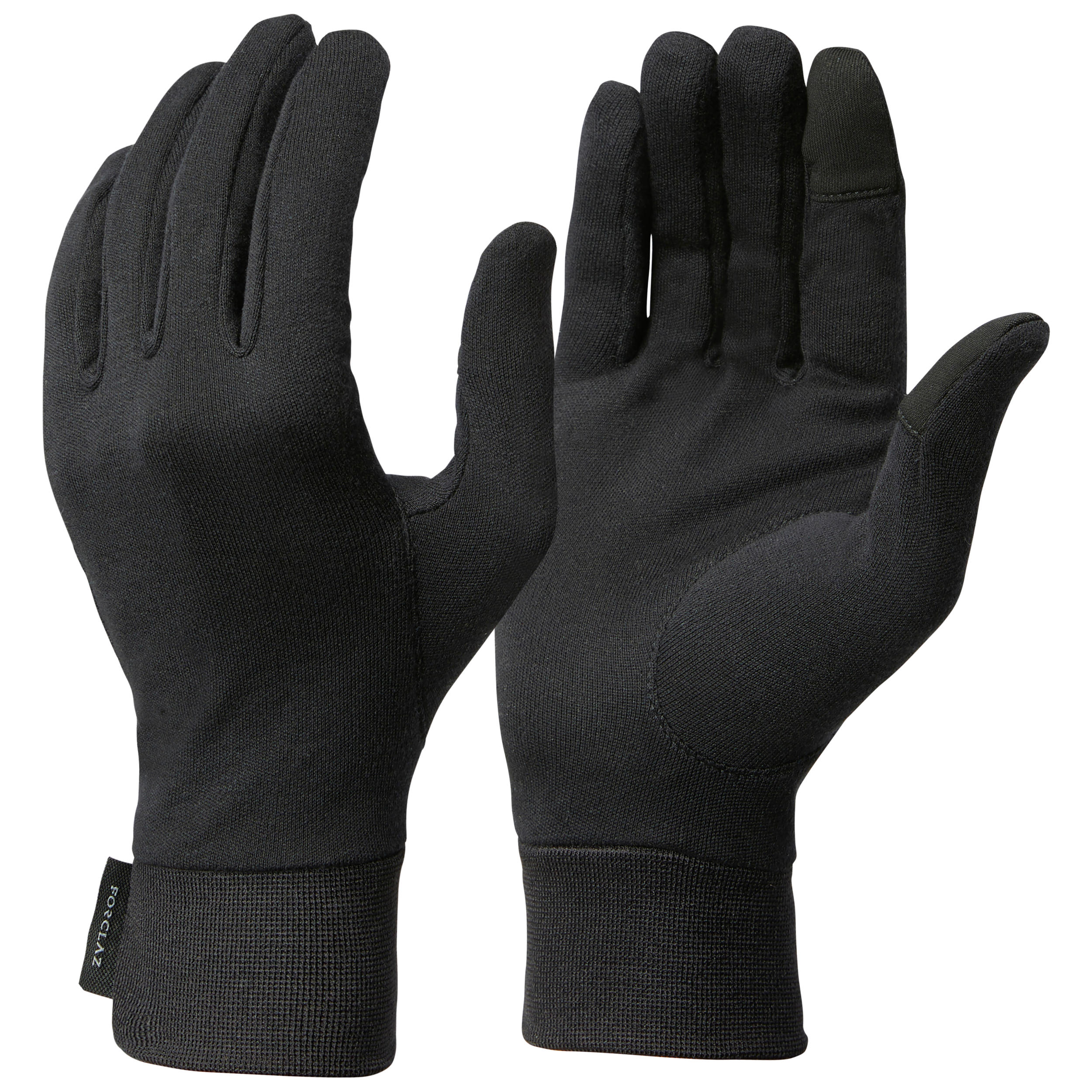 Spodné trekingové rukavice mt500 hodvábne čierne ČIERNA XS