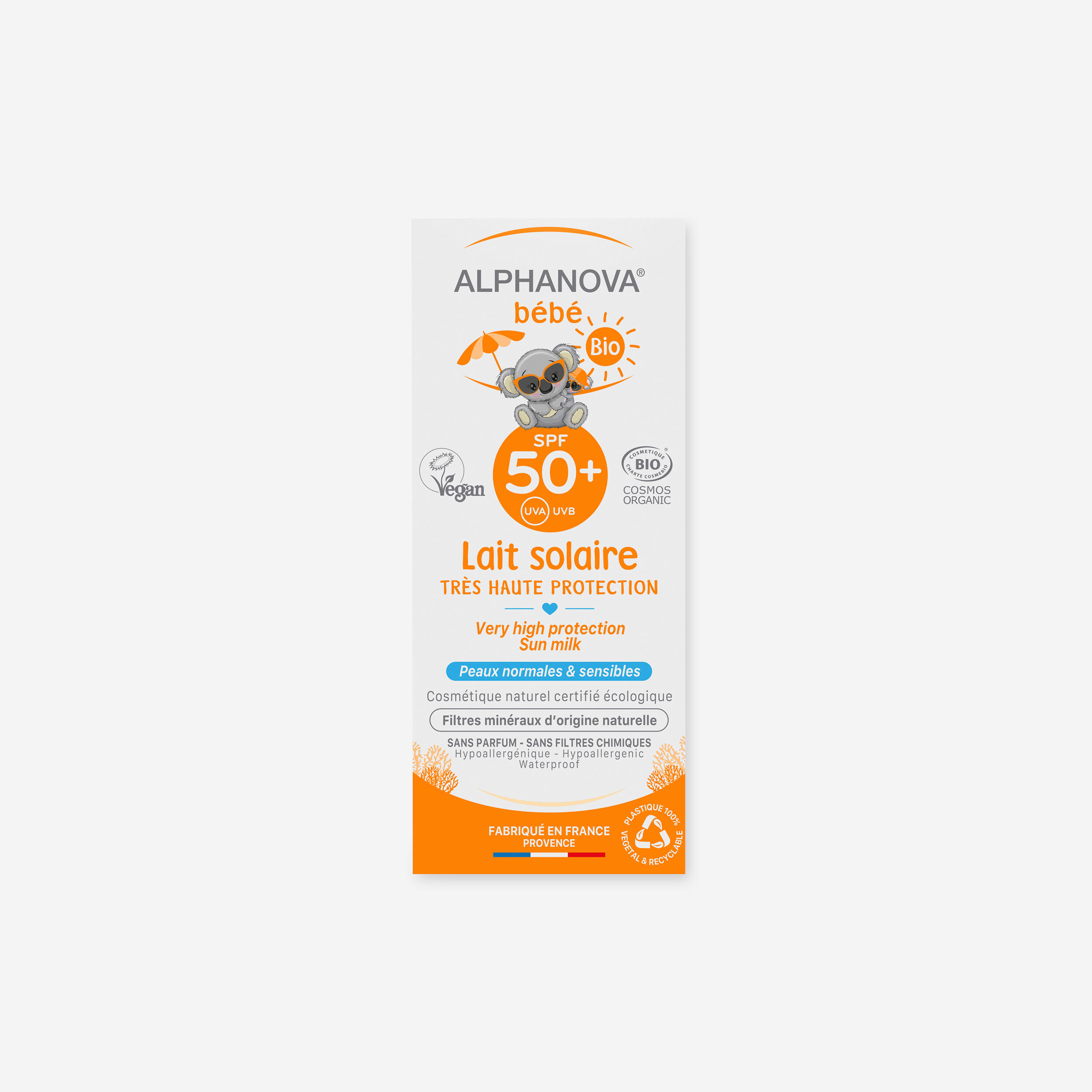 ALPHANOVA Opaľovací krém pre deti Bio SPF 50+-ALPHANOVA