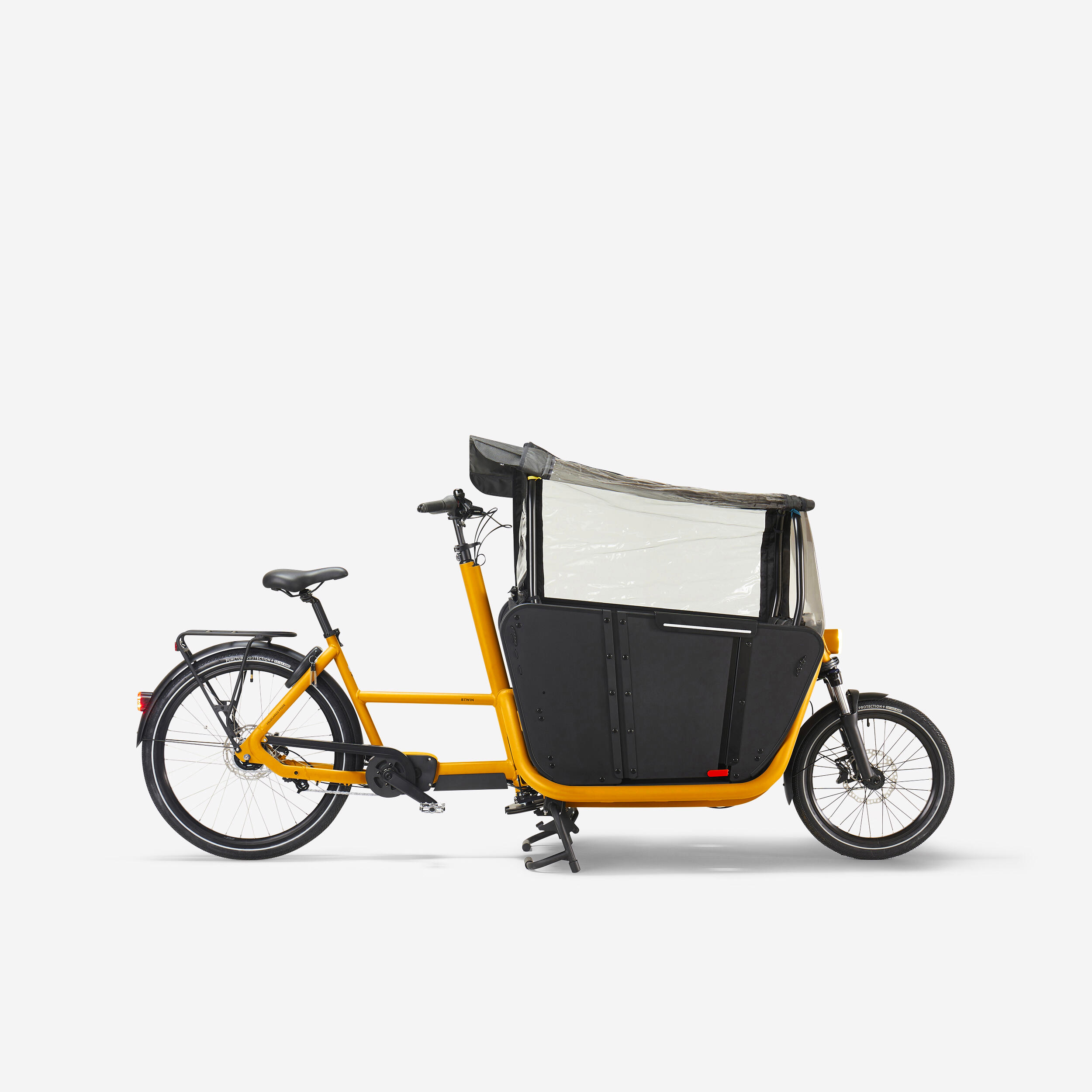 BTWIN Nákladný elektrobicykel Family F900E žltý oranžová-BTWIN