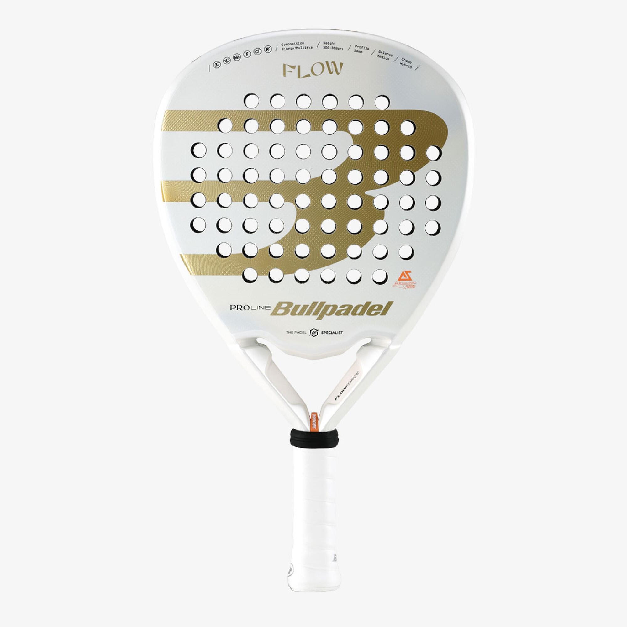 BULLPADEL Padelová raketa Flow biela-BULLPADEL