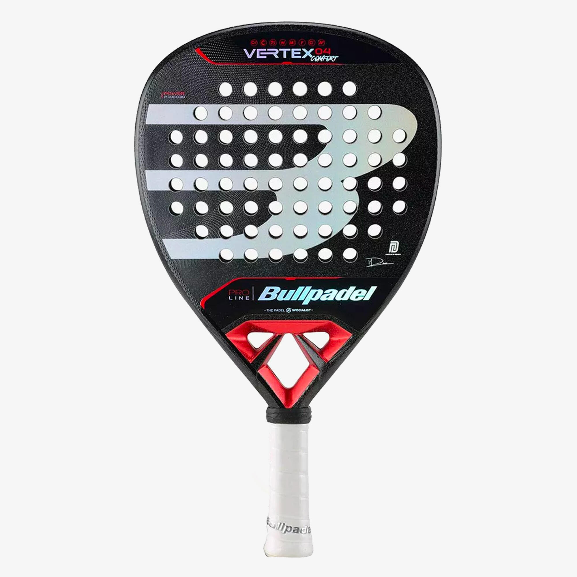 BULLPADEL Padelová raketa Vertex Comfort 24 Martin Di Nenno červená-BULLPADEL