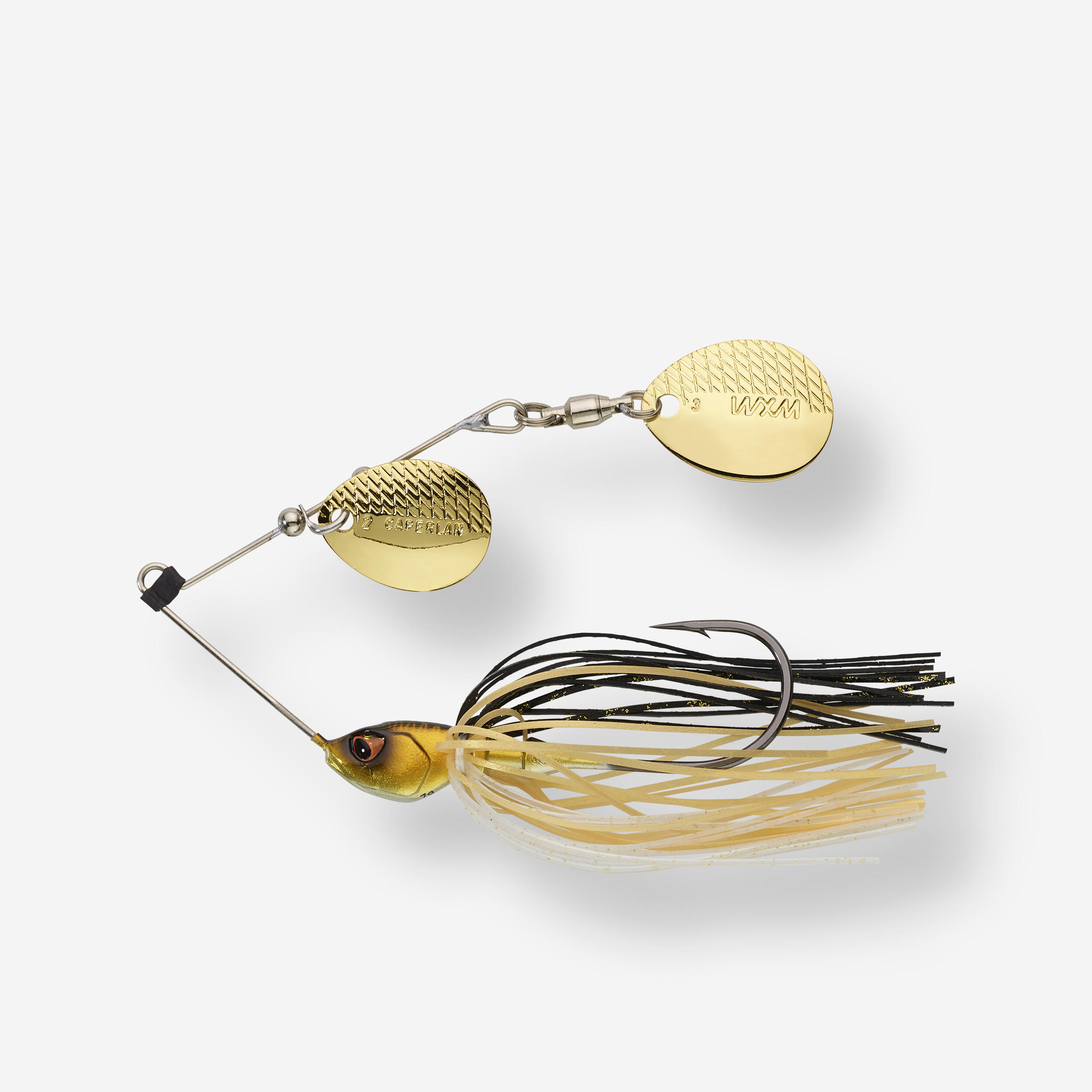 CAPERLAN Nástraha spinnerbait Spino CPT 7 g gold čierna-CAPERLAN