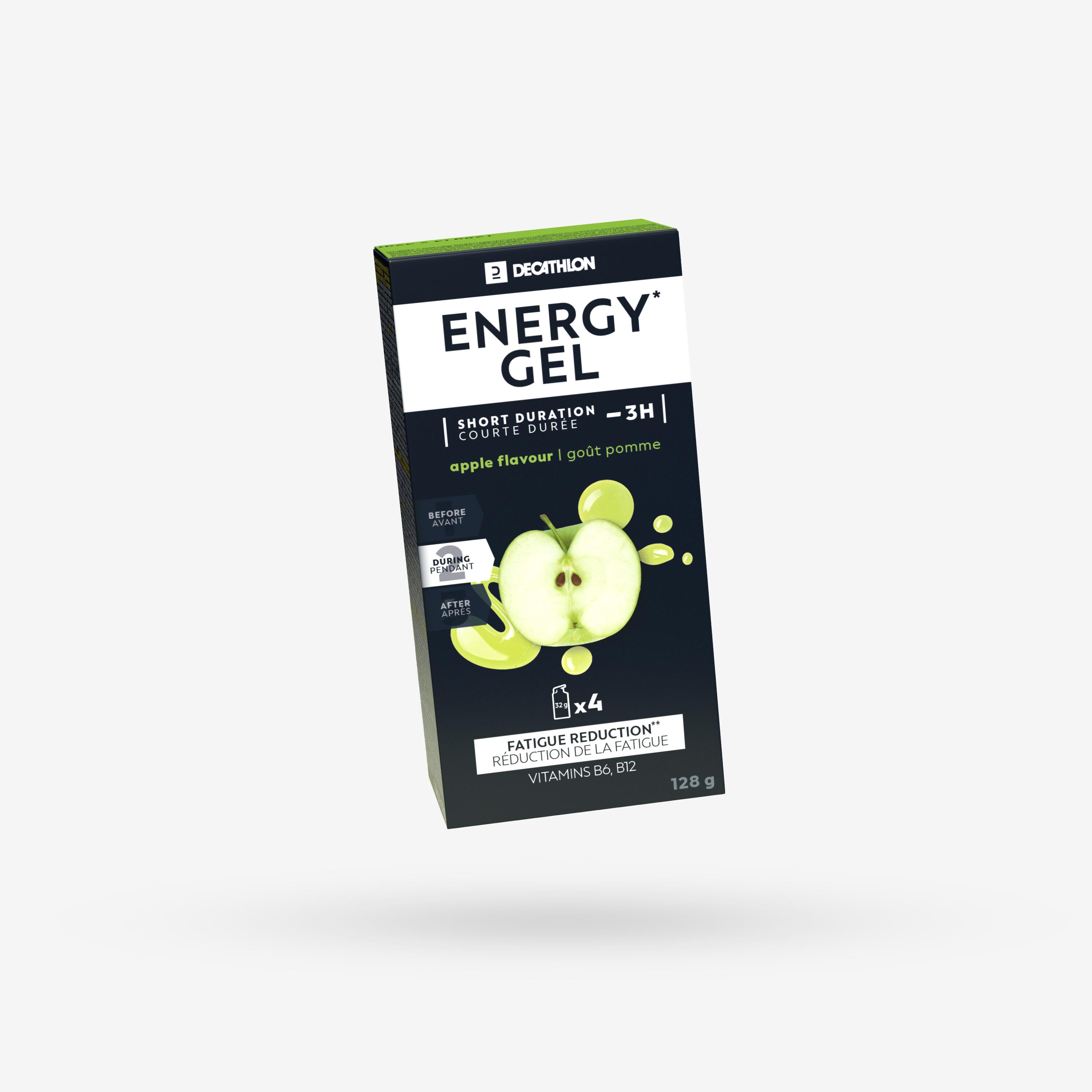 DECATHLON Energetický gél ENERGY GEL jablko 4 × 32 g-DECATHLON