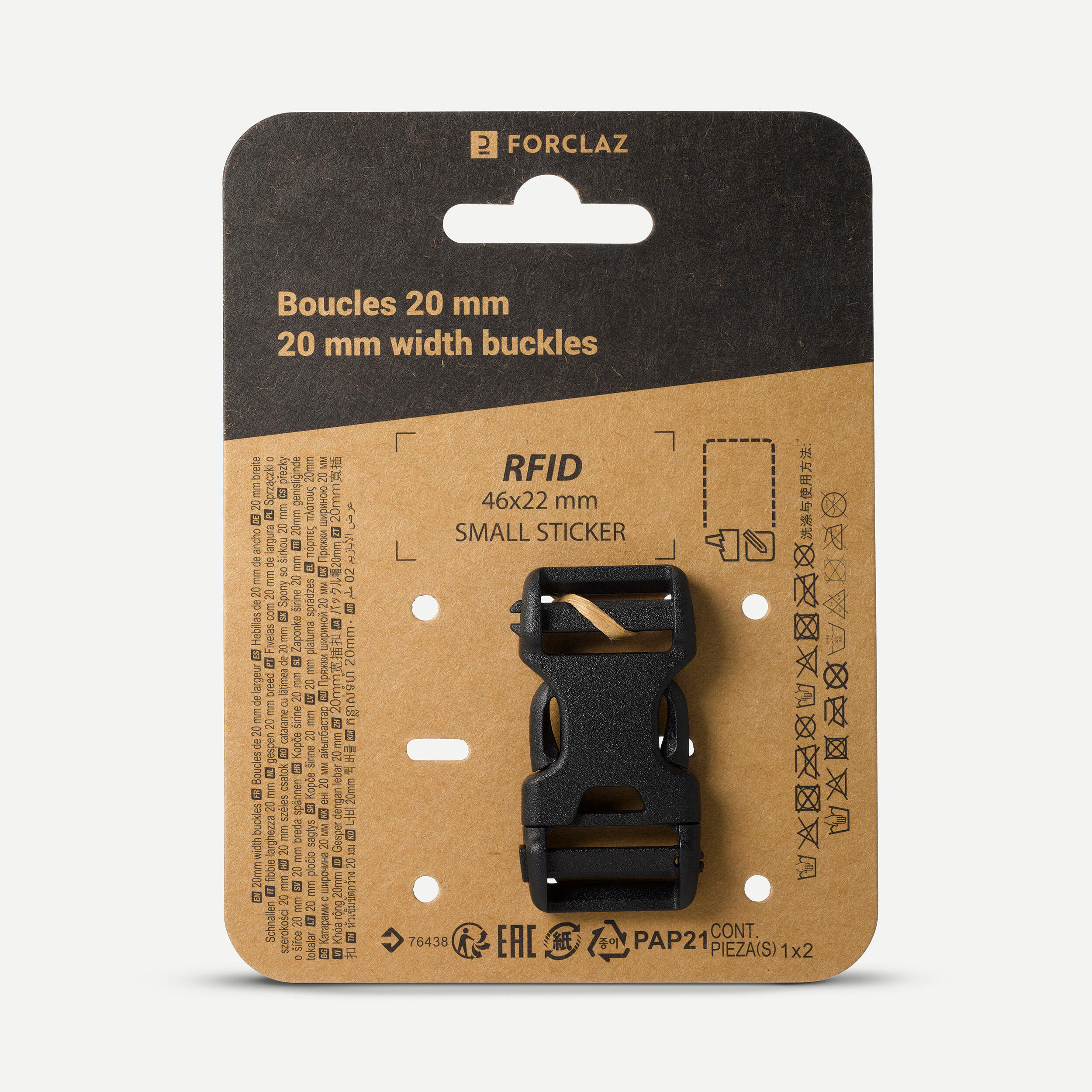 DECATHLON Náhradná pracka na popruh batoha 20 mm double pin lock-DECATHLON