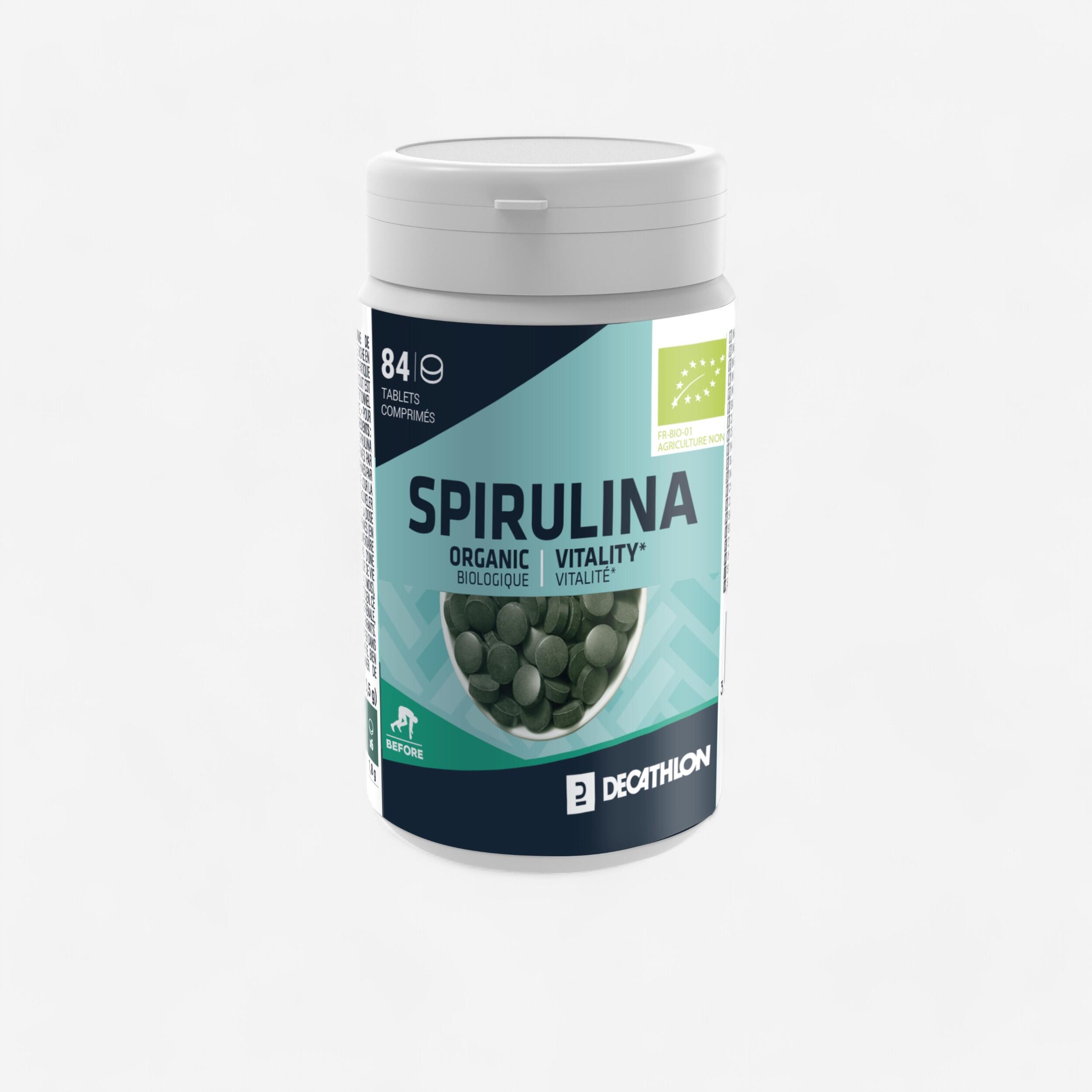 DECATHLON Tablety Spirulina Bio na 3-týždňovú kúru 84 × 0