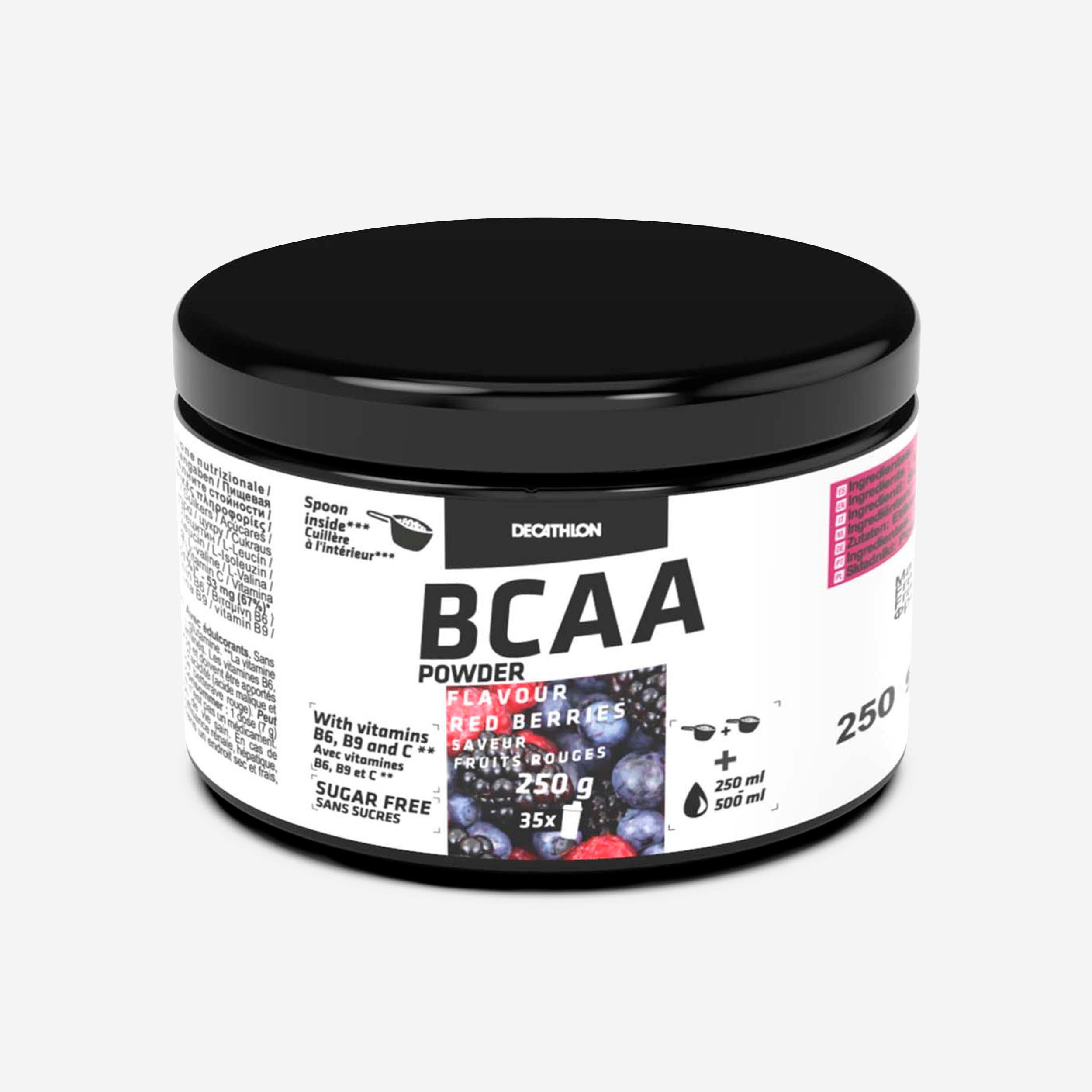 DOMYOS BCAA ČERVENÉ PLODY 250 G bezfarebná-DOMYOS