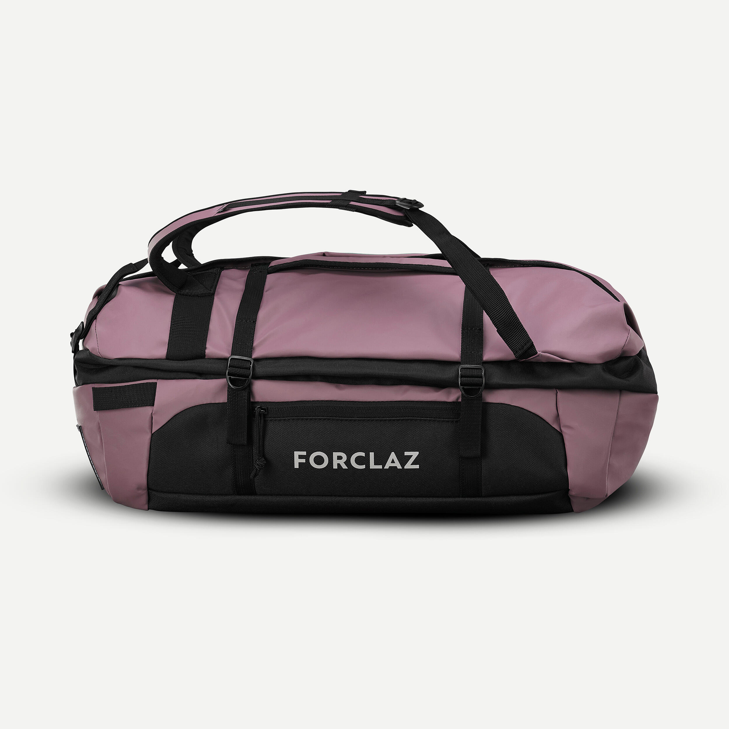 FORCLAZ Cestovná taška Duffel 500 Extend 30-40 l ružová-FORCLAZ