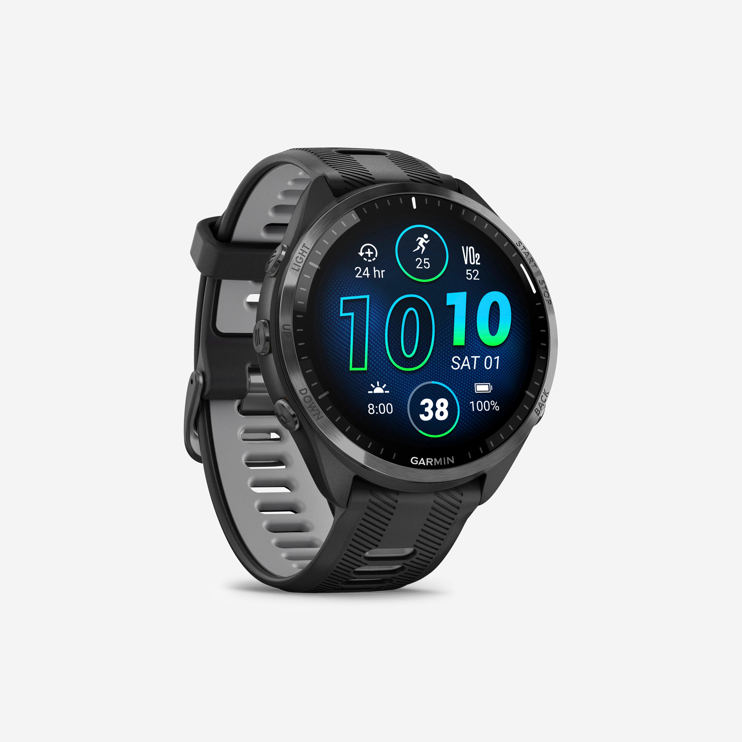 GARMIN Inteligentné športové hodinky s GPS a kardiom Forerunner 965 čierno-sivé-GARMIN