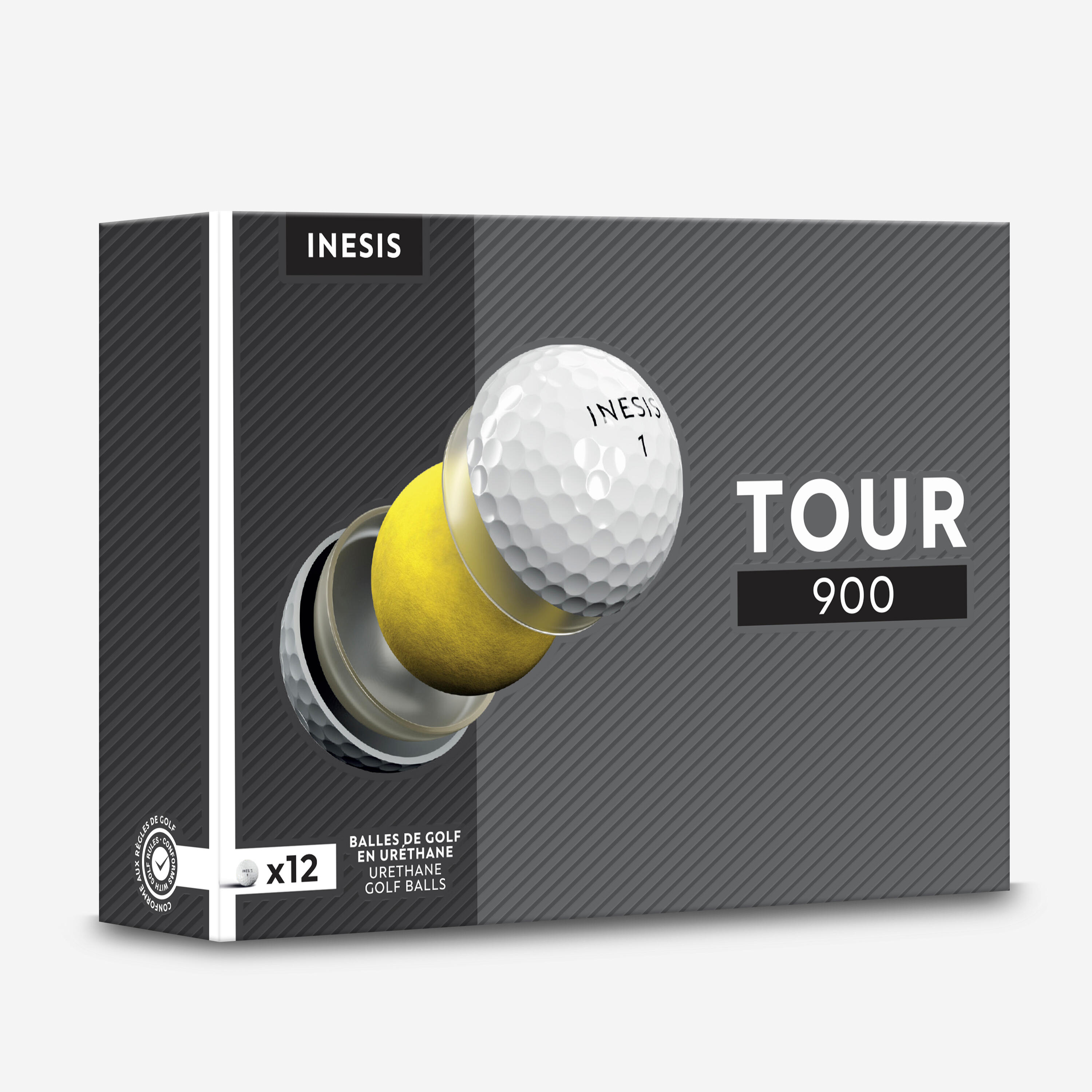 Golfové loptičky Inesis Tour 900 - 12 ks biele-INESIS