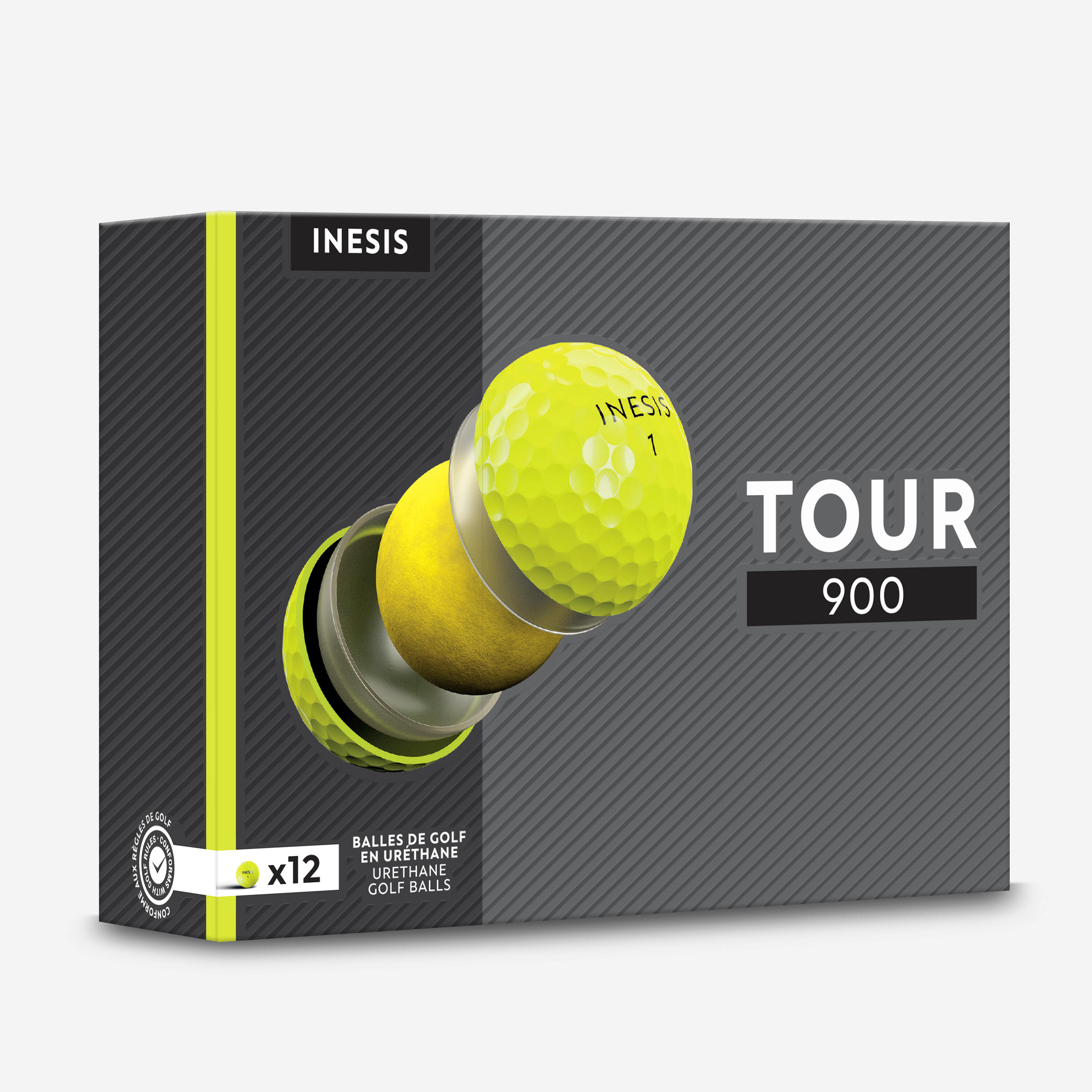 INESIS Golfové loptičky Tour 900 - 12 ks žlté žltá-INESIS