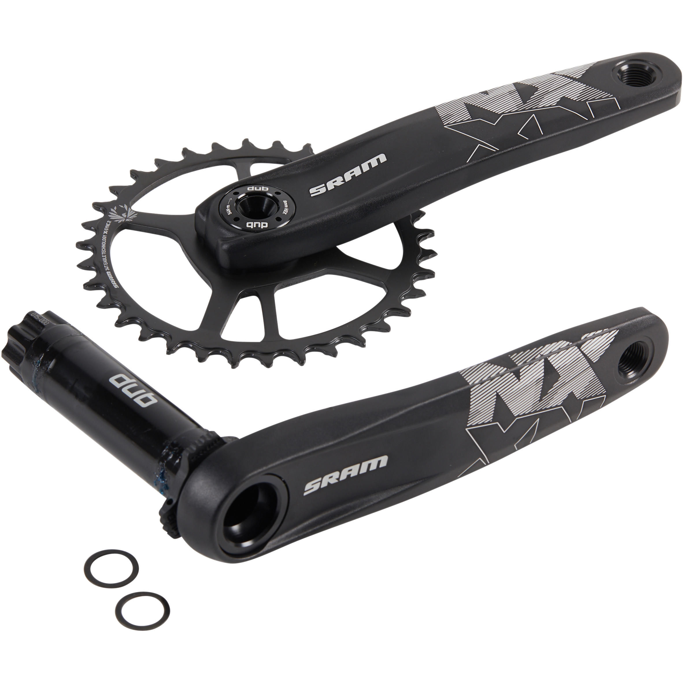 Jednoprevodník na horský bicykel SRAM NX 34 zubov 170 mm DUB 296@175 mm-SRAM