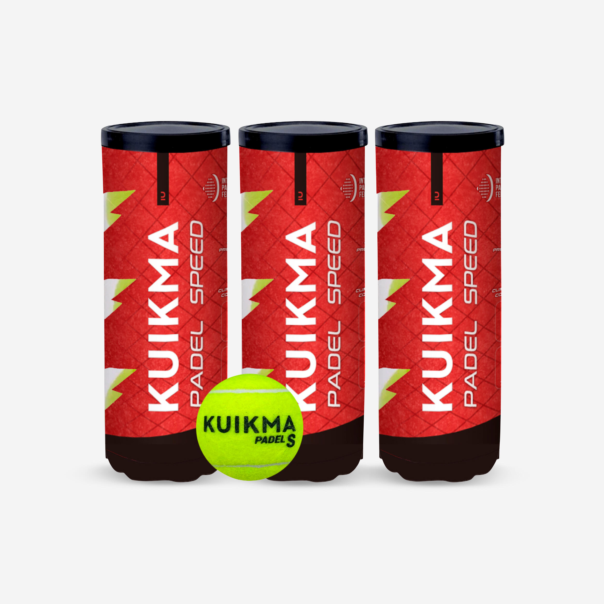 KUIKMA Loptičky na padel PB Speed tlakované trojbalenie 3 x 3 ks-KUIKMA