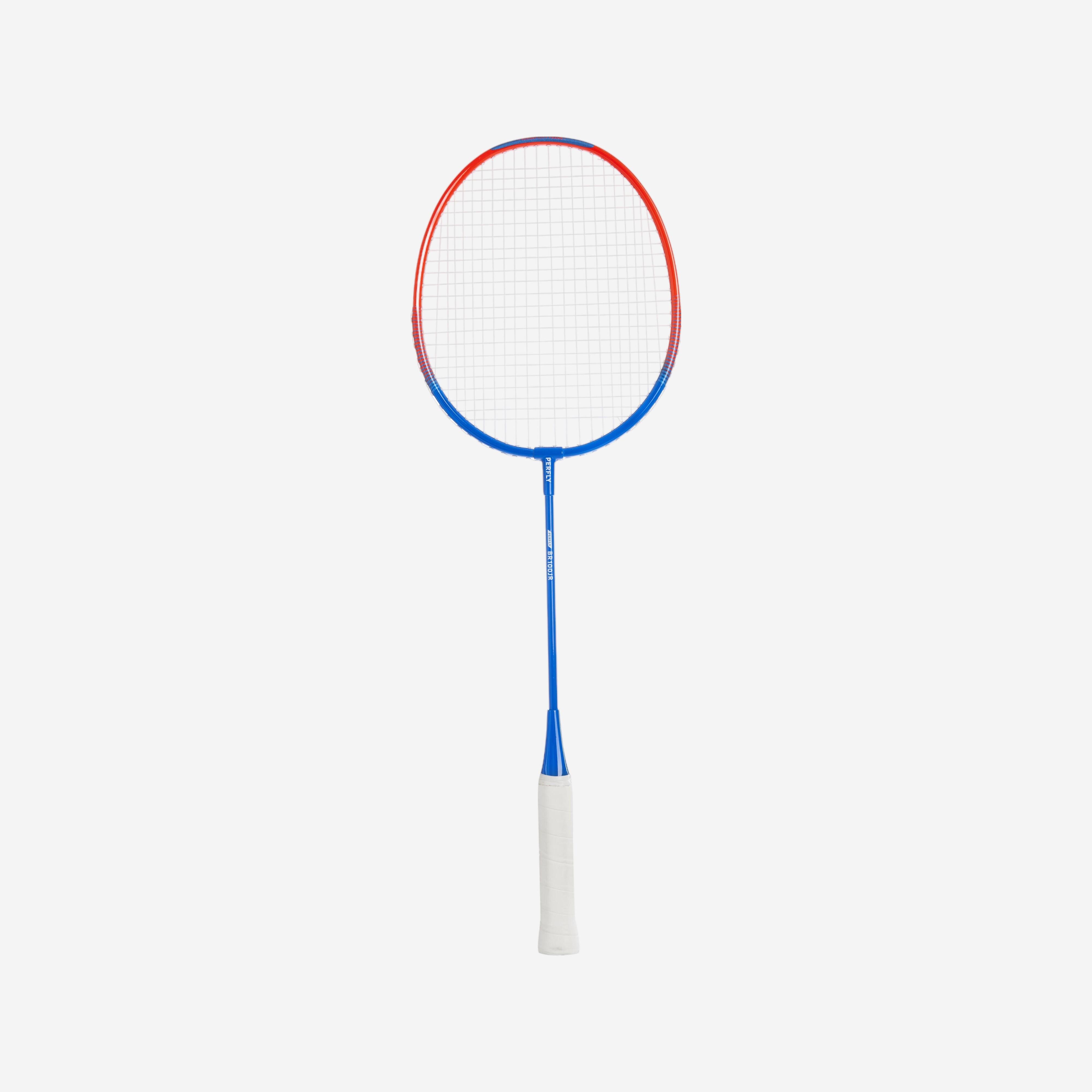 PERFLY Detská bedmintonová raketa BR100 hliníková 90 g modro-červená-PERFLY