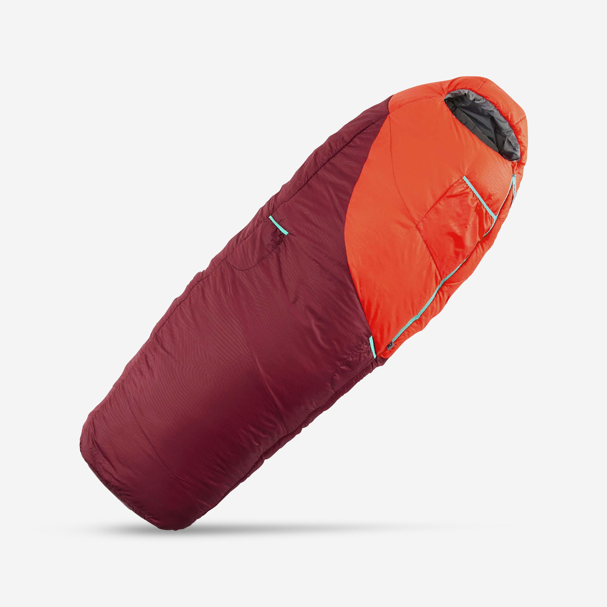 QUECHUA Detský spací vak MH500 do 0 °C červený červená-QUECHUA