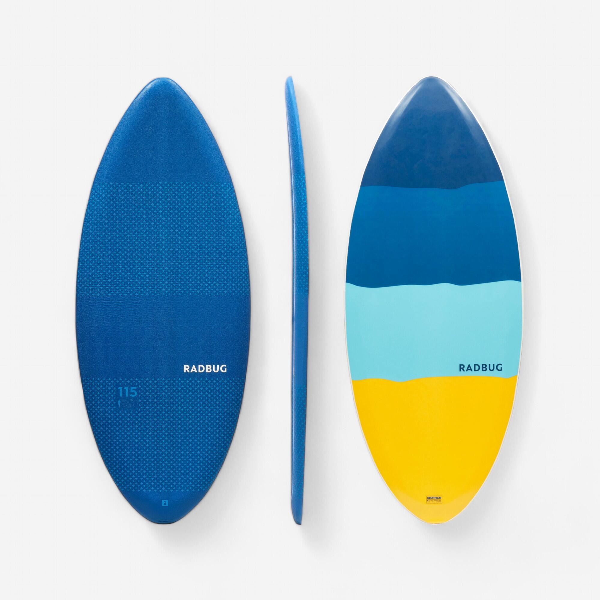 RADBUG Detský penový skimboard 500 modro-tyrkysovo-žltý-RADBUG