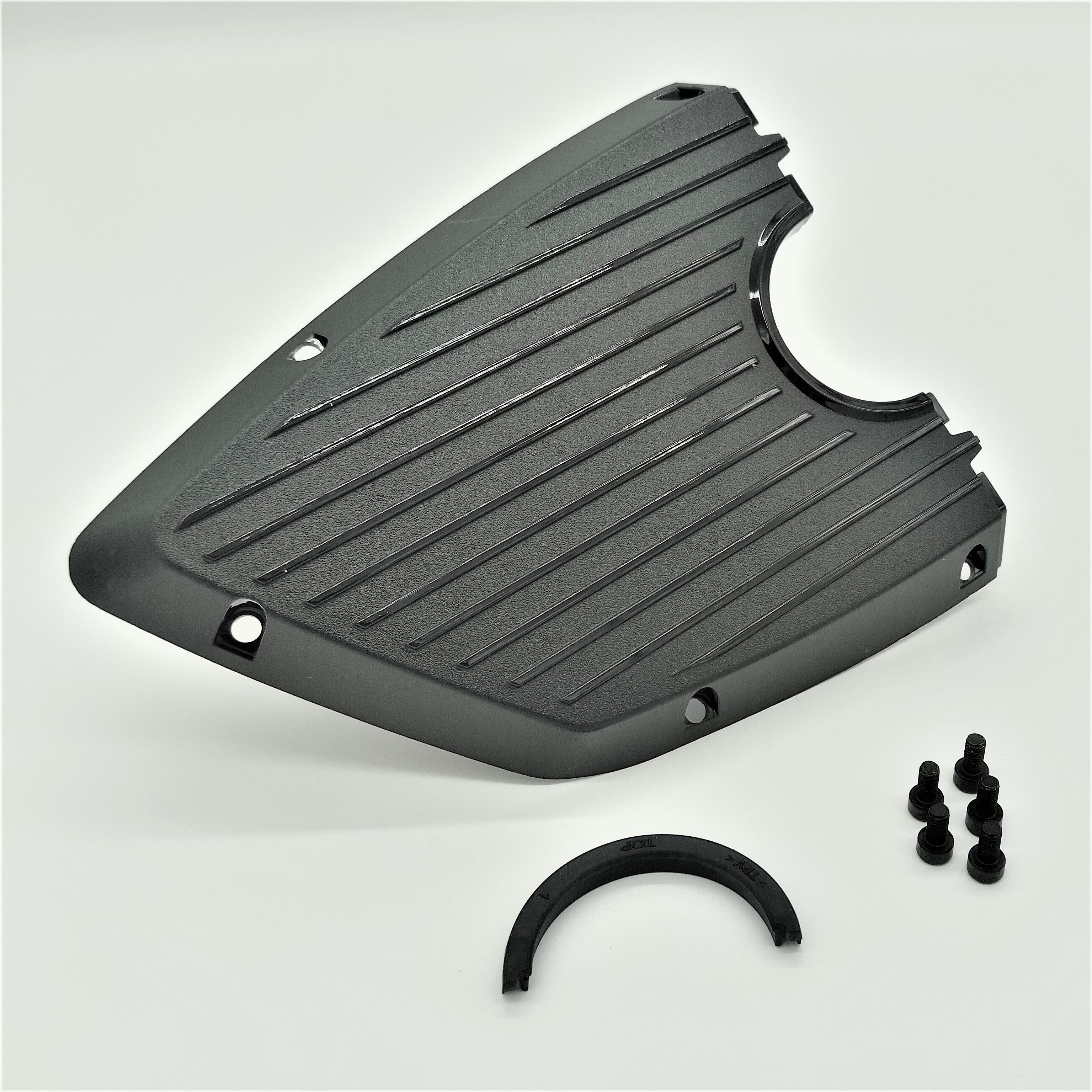 ROCKRIDER Ľavý predný kryt na motor Brose + 5 skrutiek ISO 4762 M4x8 BLACK ZN PLATED-ROCKRIDER